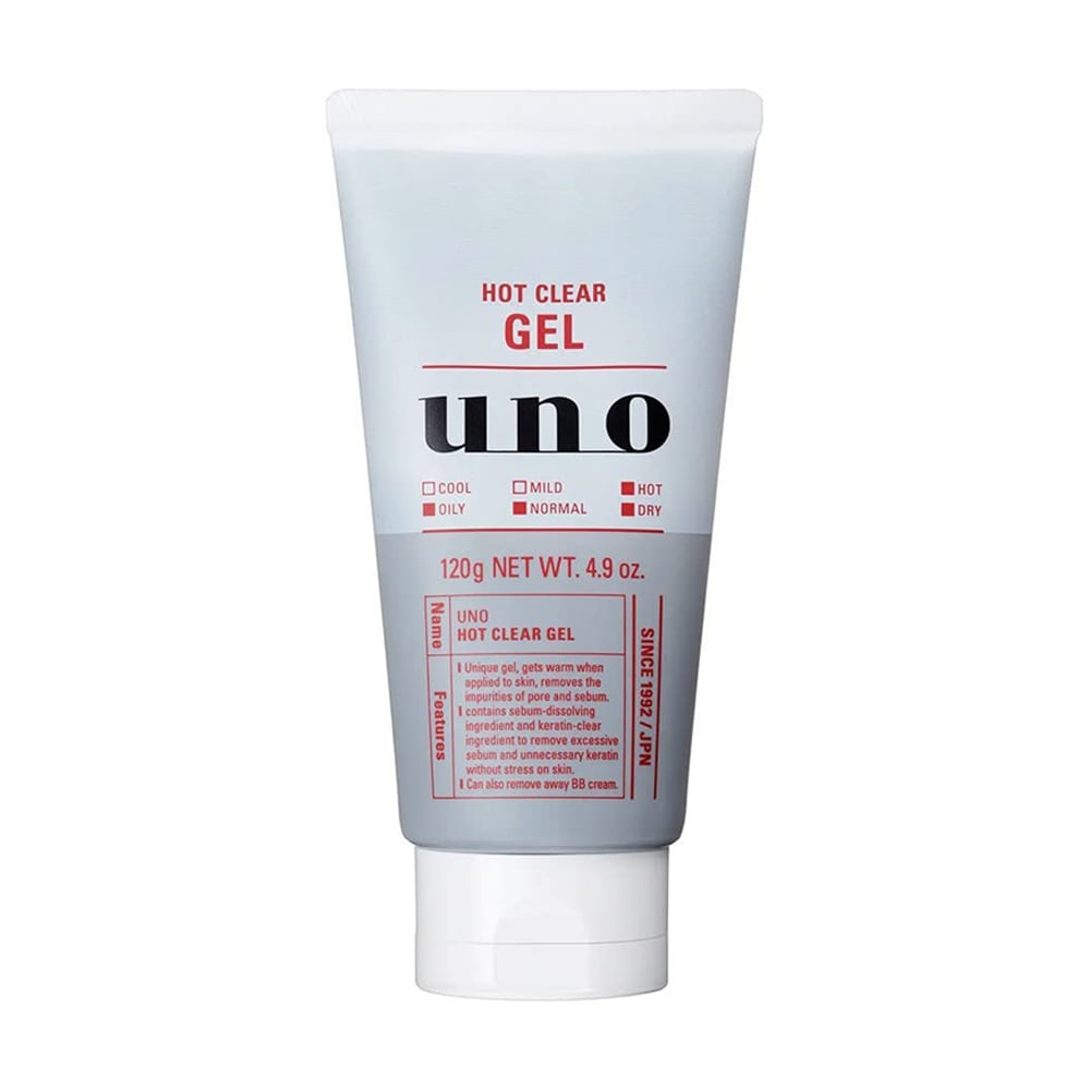 Чоловічий гель для глибокого очищення обличчя FineToday Uno Hot Clear Gel з термоефектом, 120 г
