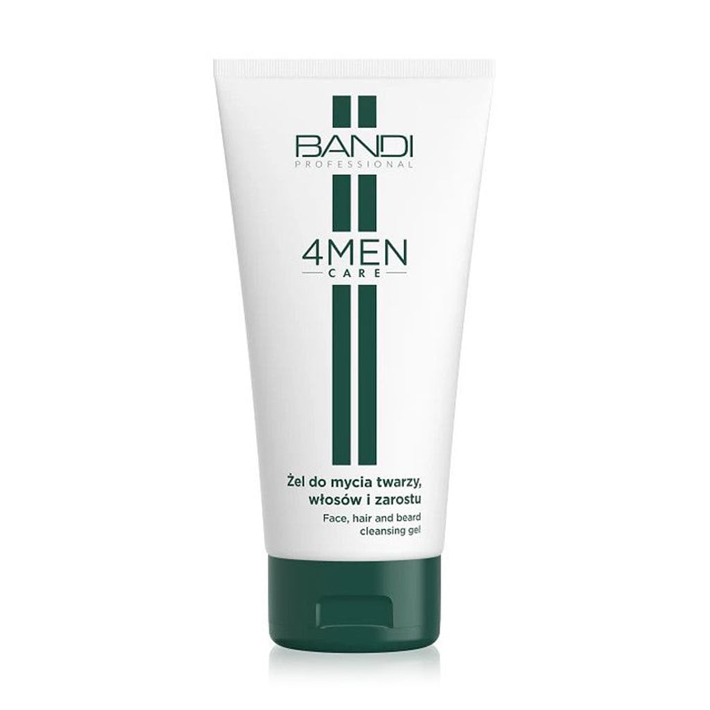 Чоловічий гель для миття обличчя, волосся та бороди Bandi Professional 4MEN Care Face, Hair And Beard Cleansing Gel, 150 мл